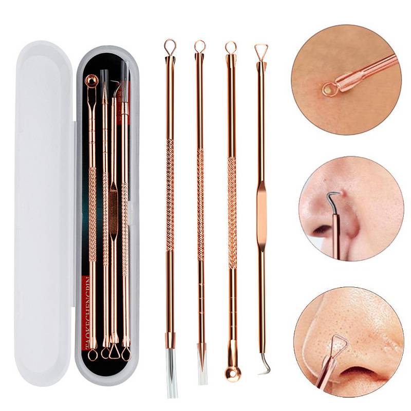 2021 Professional Skin Care Tool High Quality 5pcs Blackhead Remover Needle Kit